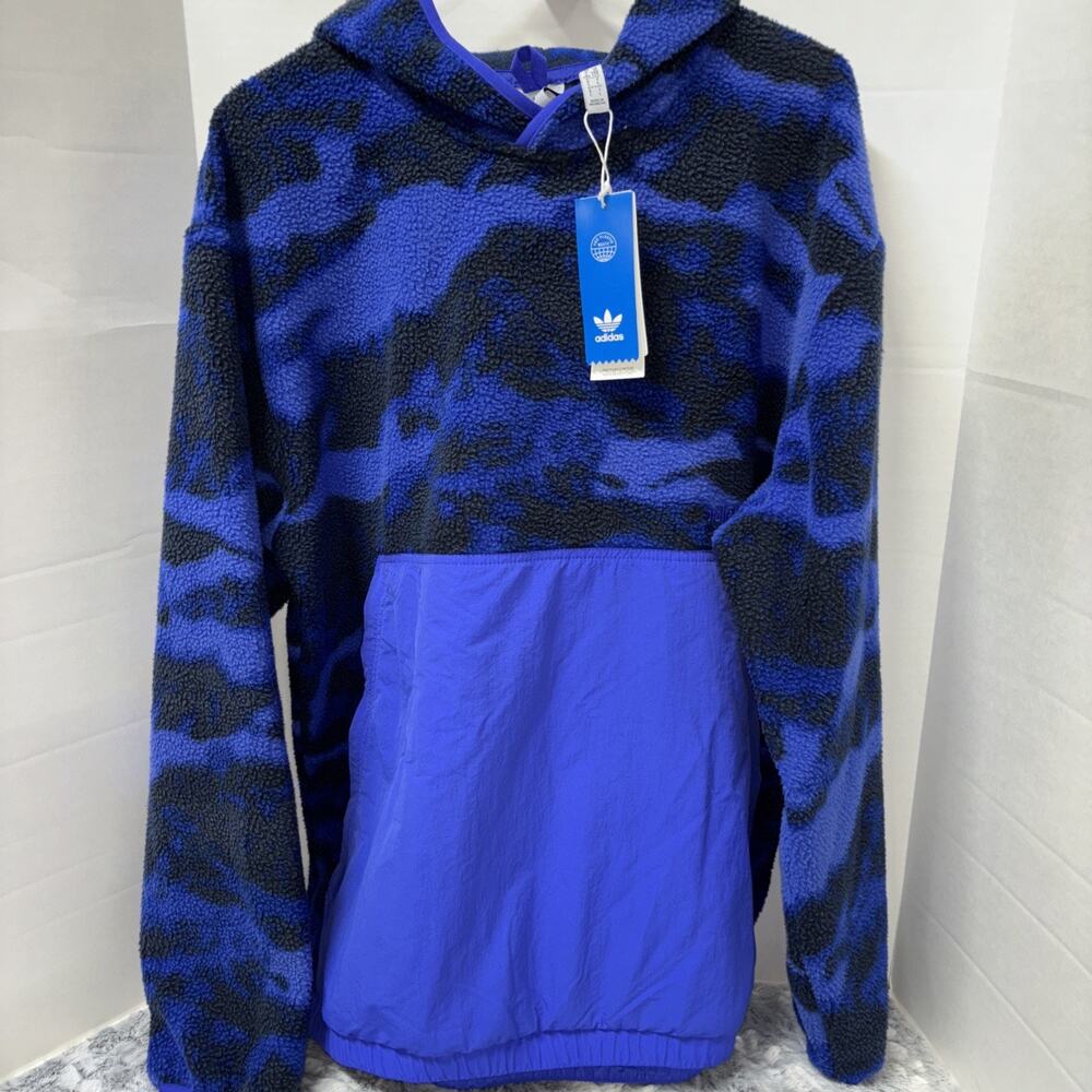 ADIDAS Originals TREFOIL FLEECE HOODIE H09086 Sz LG Men’s hoody jacket NWT